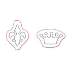 SIZZIX MAGNETIC ЩАНЦИ ЗА ИЗРЯЗВАНЕ - MINI CROWN & FLEUR SET