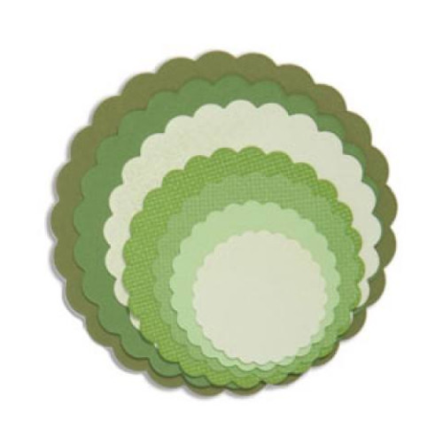 SIZZIX FRAMELITS ЩАНЦИ ЗА ИЗРЯЗВАНЕ - CIRCLES, SCALLOP