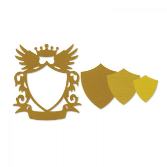 SIZZIX FRAMELITS ЩАНЦИ ЗА ИЗРЯЗВАНЕ - FRAME, SHIELD W/CROWN