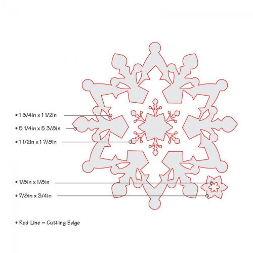 SIZZIX FRAMELITS ЩАНЦИ ЗА ИЗРЯЗВАНЕ - SNOWFLAKES