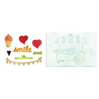 SIZZIX FRAMELITS ЩАНЦИ ЗА ИЗРЯЗВАНЕ - SWEET SHOPPE SET
