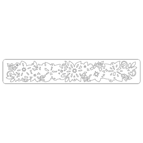 SIZZIX STRIP DIES FOR CUTTING - WINTER FLORALS