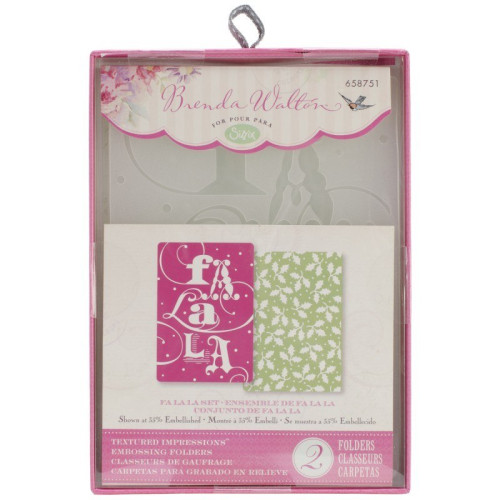SIZZIX ПАПКИ ЗА РЕЛЕФ - FA LA LA SET