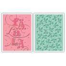 SIZZIX ПАПКИ ЗА РЕЛЕФ - FA LA LA SET