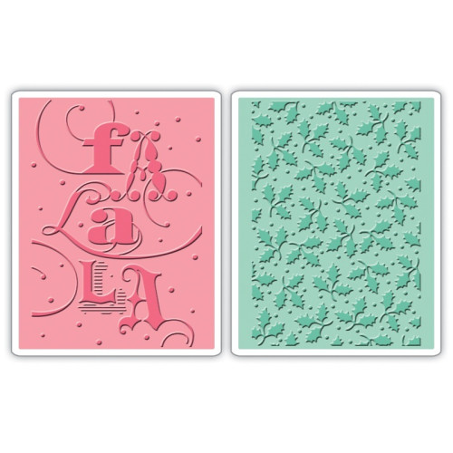 SIZZIX ПАПКИ ЗА РЕЛЕФ - FA LA LA SET