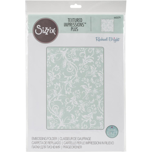 SIZZIX ПАПКИ ЗА РЕЛЕФ А4 - BOTANICAL SWIRLS