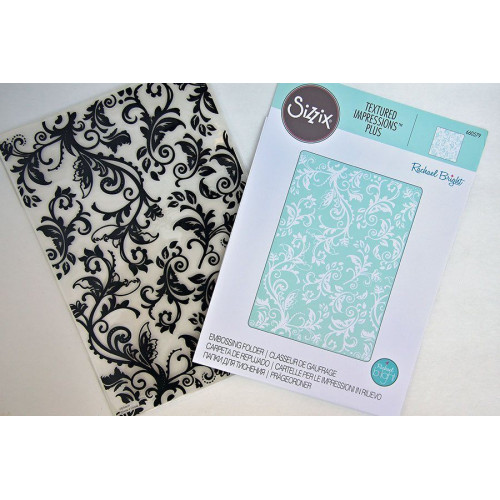 SIZZIX ПАПКИ ЗА РЕЛЕФ А4 - BOTANICAL SWIRLS