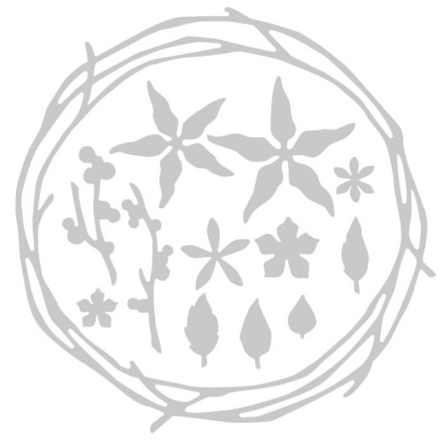 SIZZIX THINLITS ЩАНЦИ ЗА ИЗРЯЗВАНЕ - PRETTY WREATH
