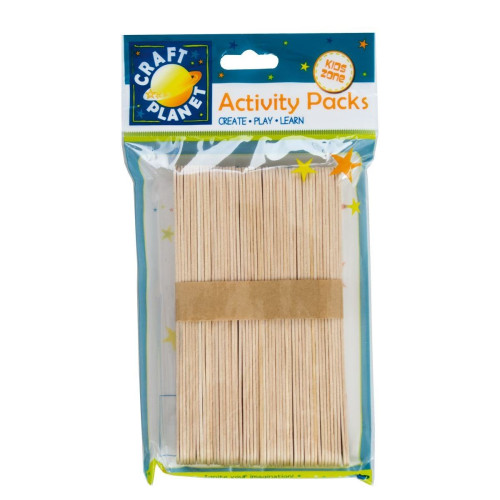 DOCRAFTS NATURAL ICE CREAM STICKS 15CM. 50PCS. - 6681109