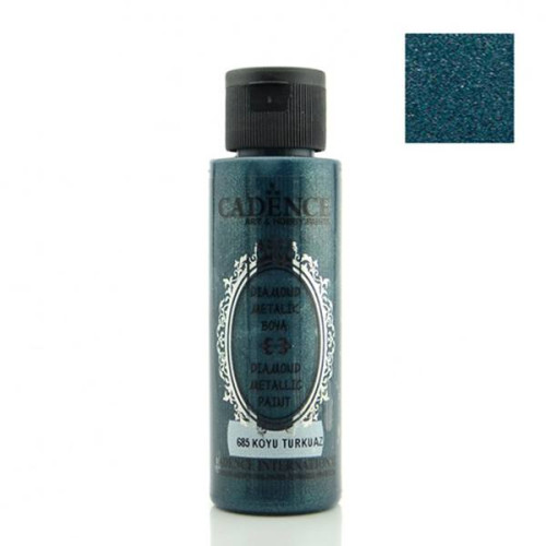 CADENCE АКРИЛНА БОЯ DIAMOND METALLIC 70 МЛ - D.TURQUOISE 685