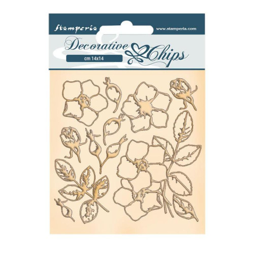 STAMPERIA ELEMENTS FROM CARDSTOCK 14/14CM SCB69