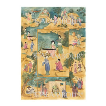 CALAMBOUR DECOUPAGE PAPER 48/33 CM - DGR 76