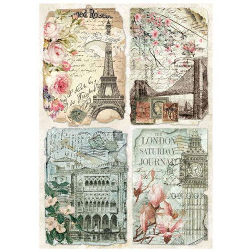 STAMPERIA DECOUPAGE RICE PAPER A4 - DFSA4225