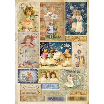 STAMPERIA DECOUPAGE PAPER 70/50 - DFG390
