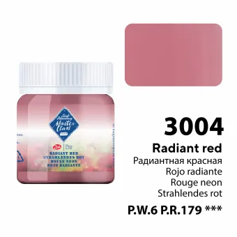 MASTER CLASS TEMPERA PAINT 40 ML. - RADIANT RED 17203004