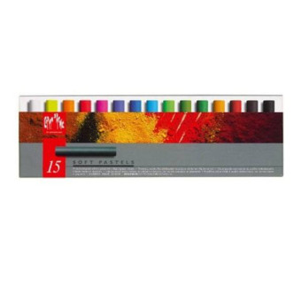 CARAN D'ACHE СУХИ ПАСТЕЛИ SOFT PASTELS КОМПЛЕКТ 15 ЦВ