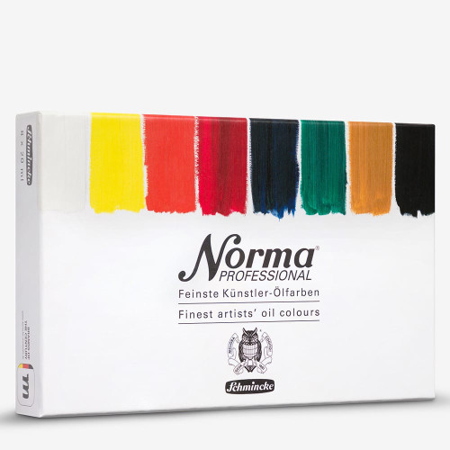 SCHMINCKE NORMA PROFESSIONAL OIL PAINT SET, 8 X 20 ML