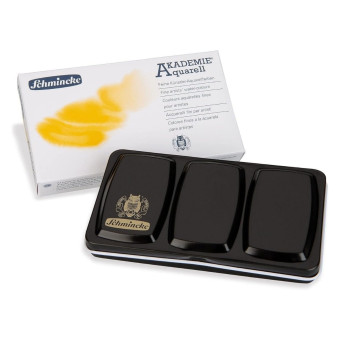 SCHMINCKE AKADEMIE АКВАРЕЛНИ МЕТАЛНА КУТИЯ, 12 X HALF PAN