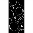 STAMPERIA MEDIA STENCIL - TEMPLATE 12 X 25 CM - KSTDL76