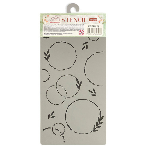 STAMPERIA MEDIA STENCIL - TEMPLATE 12 X 25 CM - KSTDL76