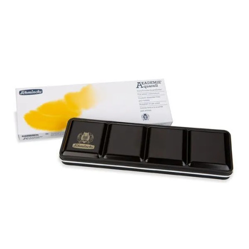 SCHMINCKE AKADEMIE АКВАРЕЛ МЕТАЛНА КУТИЯ, 12 X HALF PAN