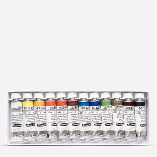 SCHMINCKE MUSSINI КОМПЛЕКТ МАСЛЕНИ БОИ 12 X 15 ML