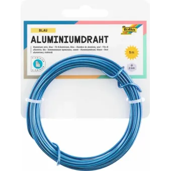 ALUMINUM FOIL WIRE 2 MM X 5 M - BLUE