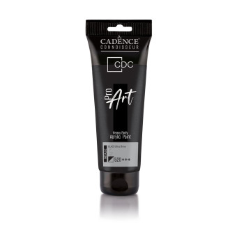 CADENCE АКРИЛНА БОЯ HEAVY BODY PRO ART 120МЛ-BLACK 520