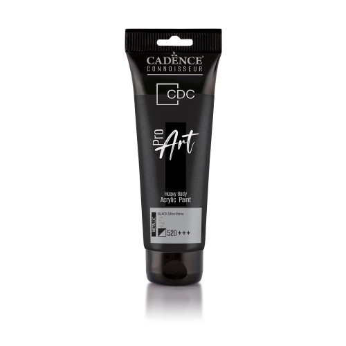 CADENCE АКРИЛНА БОЯ HEAVY BODY PRO ART 120МЛ-BLACK 520