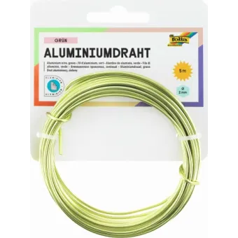 ALUMINUM FOIL WIRE 2 MM X 5 M - GREEN