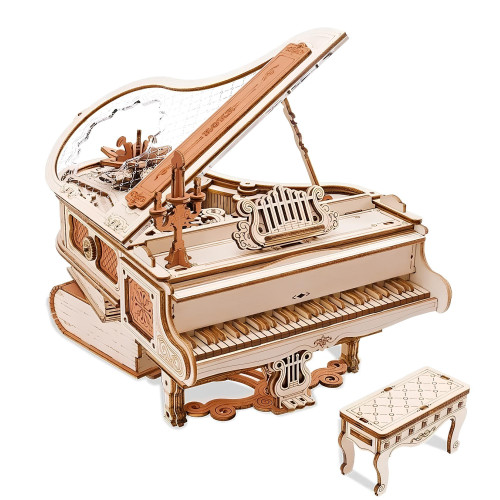 ROBOTIME 3D ДЪРВЕН ПЪЗЕЛ MAGIC PIANO 223 ЧАСТИ AMK81