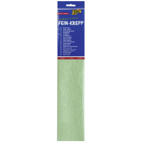 FOLIA CREPE PAPER 50 CM/2.5 M PEARL GREEN