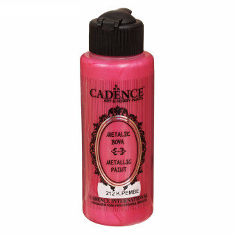 CADENCE АКРИЛНА БОЯ МЕТАЛИК 120 МЛ. - DARK PINK 212