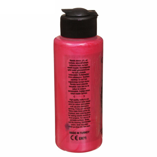 CADENCE ACRYLIC PAINT METALLIC 120 ML. - DARK PINK 212