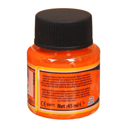 CADENCE PAINT WITH MARBLE EFFECT EBRU 45 ML. - ORANGE 859