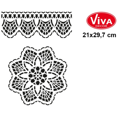 VIVA DECOR УНИВЕРСАЛЕН ШАБЛОН A4 - DOILY ELEMENT
