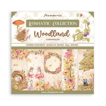 STAMPERIA WOODLAND БЛОКЧЕ 20,3/20,3 СМ - SBBS92