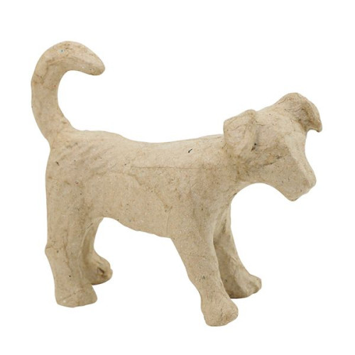 DECOPATCH DOG SMALL JACK RUSSELL FROM PAPER MACHE - AP153O