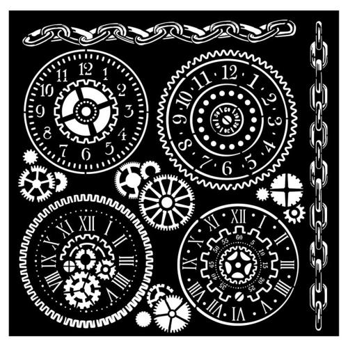 STAMPERIA FANTASTIC VOYAGES TEMPLATE 18X18 CM KSTDQ-98