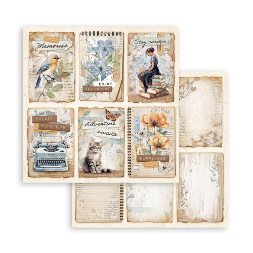 STAMPERIA SECRET DIARY DESIGNER CARDSTOCK 30.5/30.5CM-SBB991