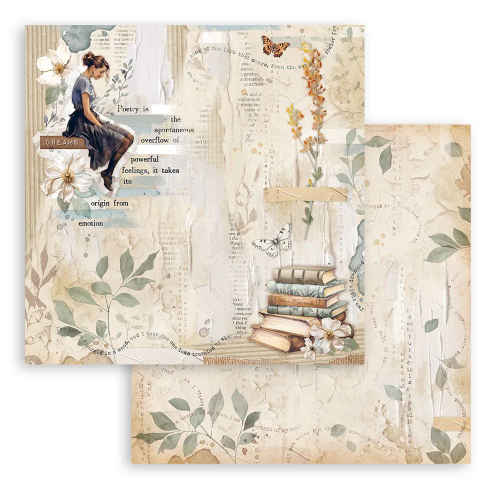 STAMPERIA SECRET DIARY ДИЗАЙНЕРСКИ КАРТОН 30,5/30,5СМ-SBB994