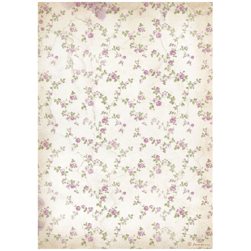 STAMPERIA LAVENDER DECOUPAGE RICE PAPER A4 - DFSA4882