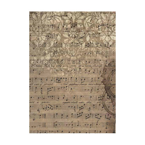 STAMPERIA MUSIC ДЕКУПАЖНА ХАРТИЯ 8БР. А6 DFSAK6033