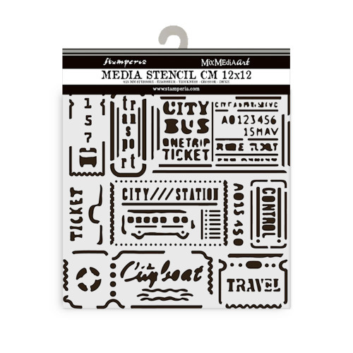 STAMPERIA ART OF TRAVELLING ШАБЛОН 12 Х 12 СМ - KSTDS - 06
