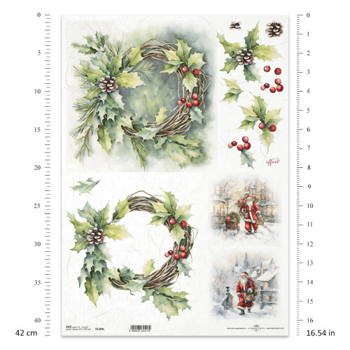 ITD COLLECTION DECOUPAGE RICE PAPER A3 - R1284L