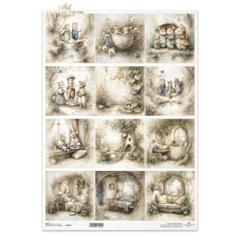 ITD COLLECTION ДЕКУПАЖНА ОРИЗОВА ХАРТИЯ А3 - R1617L