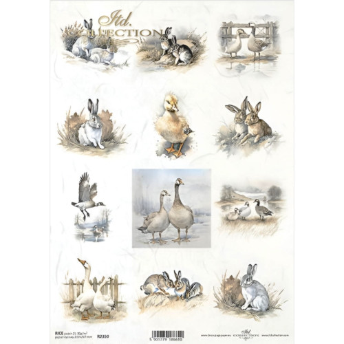 ITD COLLECTION DECOUPAGE RICE PAPER A4 - R2350