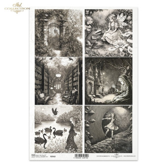 ITD COLLECTION DECOUPAGE RICE PAPER A4 - R2542