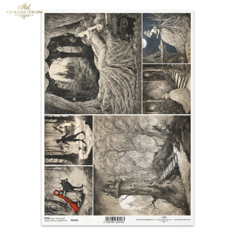 ITD COLLECTION DECOUPAGE RICE PAPER A4 - R2543