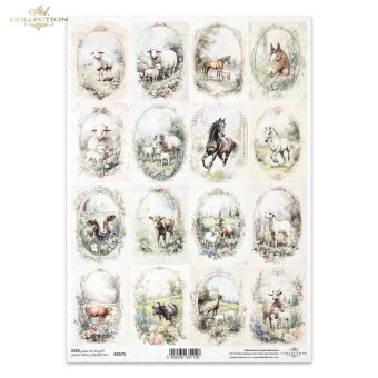 ITD COLLECTION DECOUPAGE RICE PAPER A4 - R2575